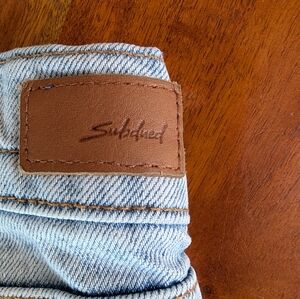 Subdued Light Blue Denim Girls Jeans